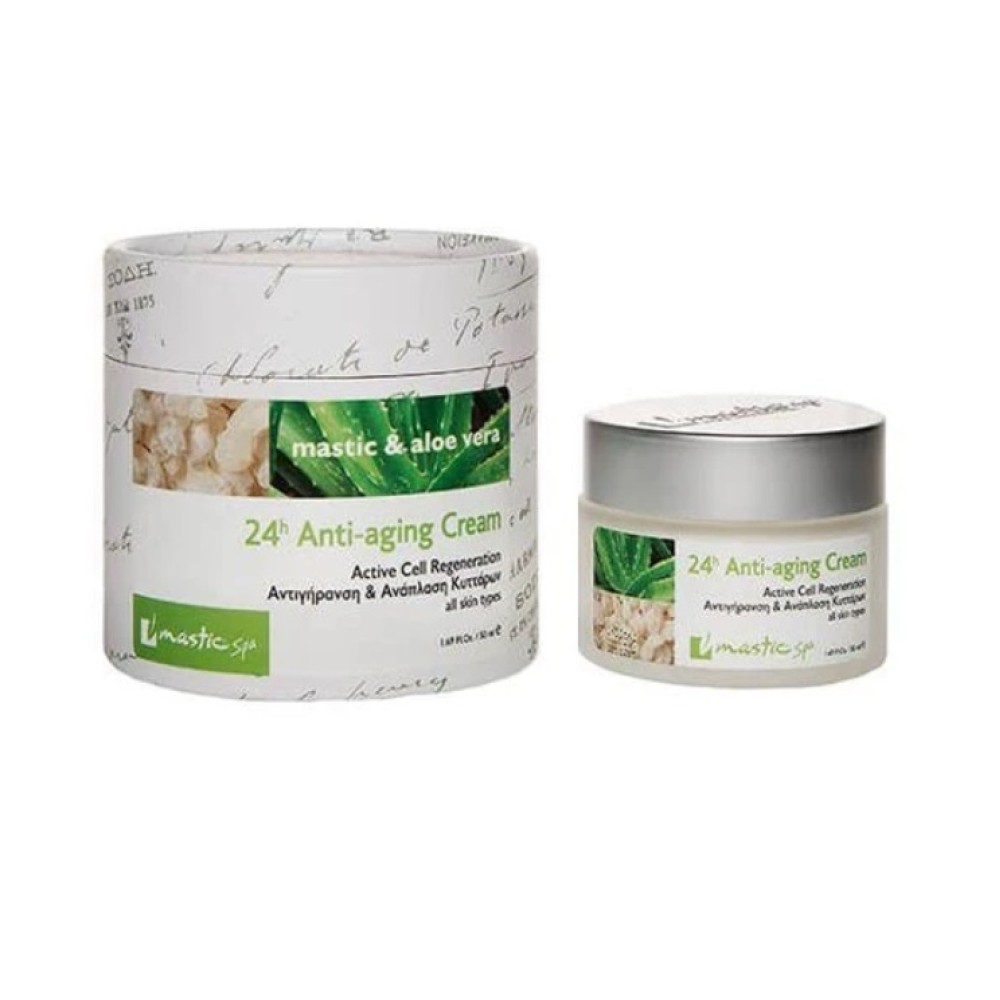 Mastic Spa 24h Antiaging Cream – Active Cell Regeneration – Mastic & Aloe Mastic Spa 24h Antiaging Cream – Active Cell Regeneration – Mastic & Aloe
