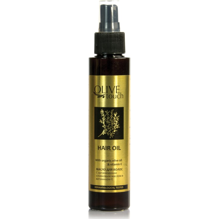 Olive Touch Hair Oil with organic Olive Oil and vitamin E before shampooing