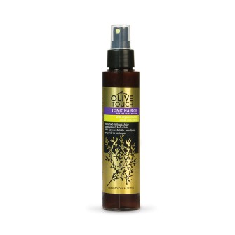 Olive Touch Tonic Hair Oil with Organic Olive Oil, Argan Oil and Silk Oil for after shampooing