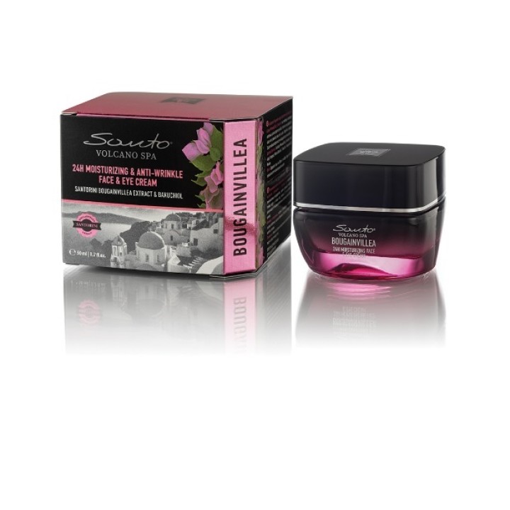Santo volcano spa Moisturizing & anti-wrinkle face and eye crem Bougainvillea