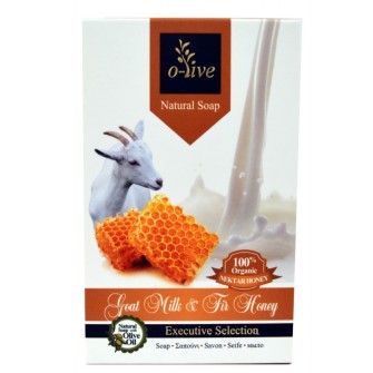 O-live Goat milk soap and fir honey with extra virgin olive oil