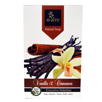 O-live Vanilla and cinnamon soap with extra virgin olive oil