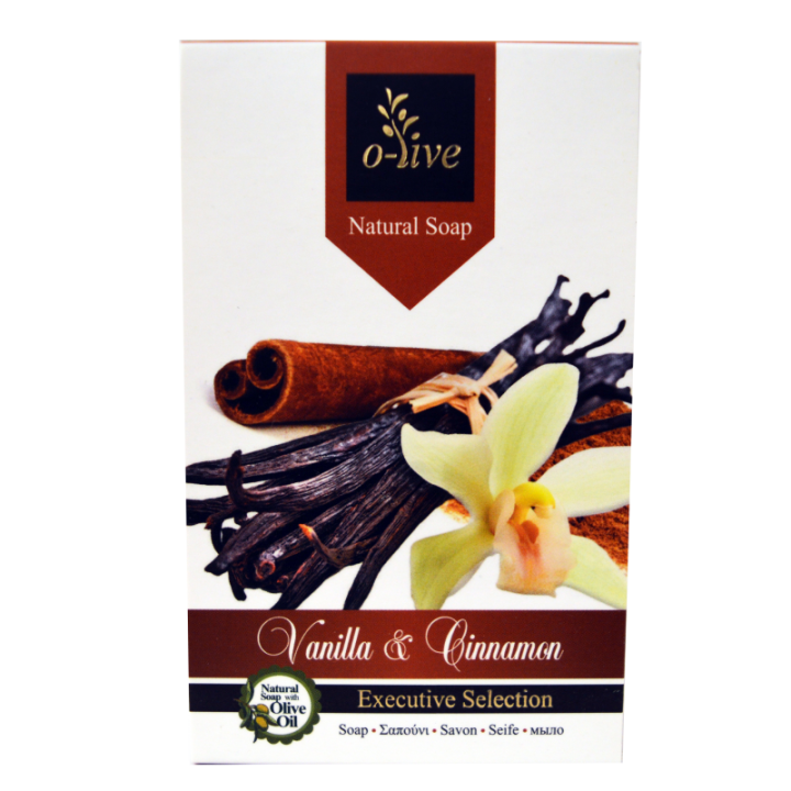 O-live Vanilla and cinnamon soap with extra virgin olive oil