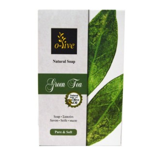 O-live Green tea soap with extra virgin olive oil
