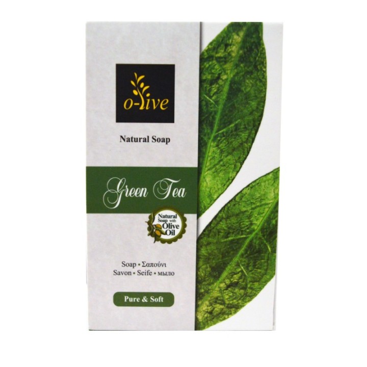 O-live Green tea soap with extra virgin olive oil