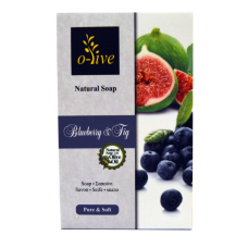 O-live Bilberry and fig soap with extra virgin olive oil